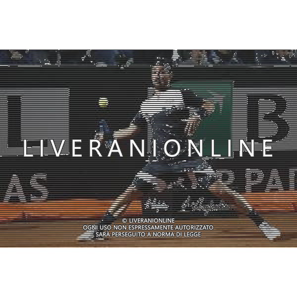 Roma 16/05/2019 - INTERNAZIONALI BNL D\' Italia 2019 - Stefanos Tsitsipas vs Fabio Fognini - nella foto: Fabio Fognini ©Claudio Zamagni/Agenzia Aldo Liverani s.a.s. Fabio Fognini during the match between Stefanos Tsitsipas and Fabio Fognini at The Internazionali BNL d\'Italia 2019 at Foro Italico on May 16, 2019 in Rome, Italy. Photo Credit by Claudio Zamagni-Aldo Liverani Photo Agency / AGENZIA ALDO LIVERANI SAS