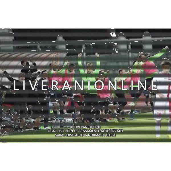 IMOLA 22 05 2019 IMOLESE CALCIO-MONZA 1-3 PLAY OF SERIE C NELLA FOTO ESULTANZA ALESSIO DIONISI CON I COLABORATORI IMOLESE CALCIO FOTO GIANNI SANNA-AG ALDO LIVERANI SAS