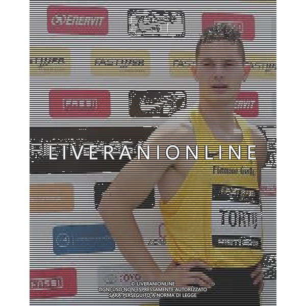 Rieti 24/05/2019 - Riunione Nazionale della Velocita\' FASTWEB CUP - nella foto:Filippo Tortu ©Claudio Zamagni/Agenzia Aldo Liverani s.a.s. Filippo Tortu during the Riunione Nazionale della Velocita\' at Stadio Raul Guidobaldi on May 24, 2019 in Rieti, Italy. Photo Credit by Claudio Zamagni/Aldo Liverani Photo Agency / AGENZIA ALDO LIVERANI SAS