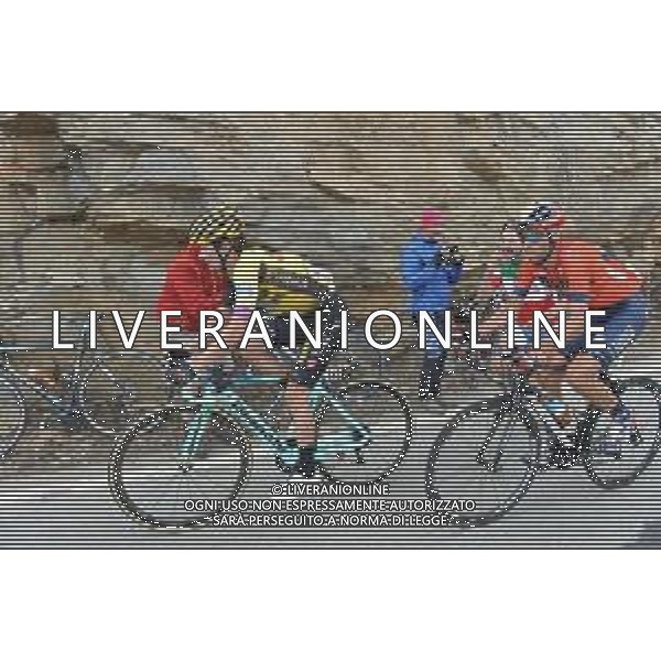 24-05-2019 Giro D\'italia; Tappa 13 Pinerolo - Ceresole Reale; 2019, Jumbo - Visma; 2019, Bahrain - Merida; Roglic, Primoz; Nibali, Vincenzo; Ceresole Reale; ©SIROTTI / AGENZIA ALDO LIVERANI SAS