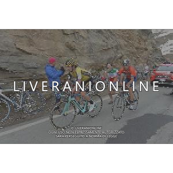 24-05-2019 Giro D\'italia; Tappa 13 Pinerolo - Ceresole Reale; 2019, Jumbo - Visma; 2019, Bahrain - Merida; Roglic, Primoz; Nibali, Vincenzo; Ceresole Reale; ©SIROTTI / AGENZIA ALDO LIVERANI SAS