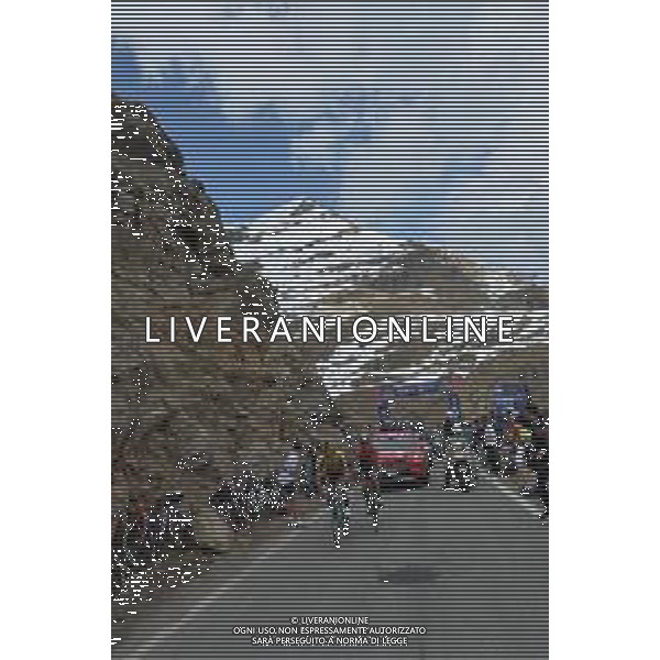24-05-2019 Giro D\'italia; Tappa 13 Pinerolo - Ceresole Reale; 2019, Jumbo - Visma; 2019, Bahrain - Merida; Roglic, Primoz; Nibali, Vincenzo; Ceresole Reale; ©SIROTTI / AGENZIA ALDO LIVERANI SAS
