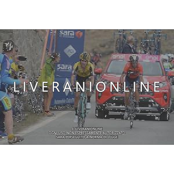 24-05-2019 Giro D\'italia; Tappa 13 Pinerolo - Ceresole Reale; 2019, Jumbo - Visma; 2019, Bahrain - Merida; Roglic, Primoz; Nibali, Vincenzo; Ceresole Reale; ©SIROTTI / AGENZIA ALDO LIVERANI SAS