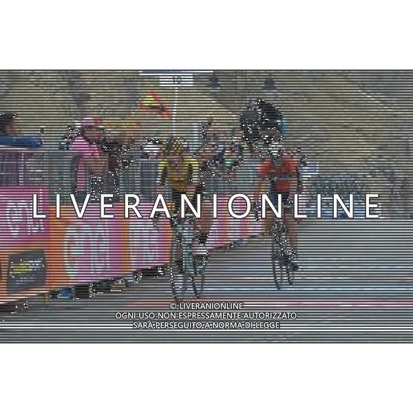 24-05-2019 Giro D\'italia; Tappa 13 Pinerolo - Ceresole Reale; 2019, Jumbo - Visma; 2019, Bahrain - Merida; Roglic, Primoz; Nibali, Vincenzo; Ceresole Reale; FOTO STEFANO SIROTTI-AG ALDO LIVERANI SAS