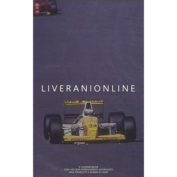 RETROSPETTIVA GIANNI MORBIDELLI PILOTA F1 NELLA FOTO GIANNI MORBIDELLI NELL\'ANNO 1990 AG ALDO LIVERANI SAS