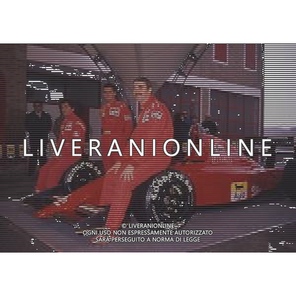RETROSPETTIVA GIANNI MORBIDELLI PILOTA F1 NELLA FOTO GIANNI MORBIDELLI NELL\'ANNO 1990 CON ALAIN PROST E NIGEL MANSELL AG ALDO LIVERANI SAS