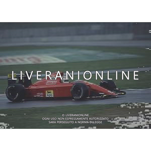 RETROSPETTIVA GIANNI MORBIDELLI PILOTA F1 NELLA FOTO GIANNI MORBIDELLI NELL\'ANNO 1990 AG ALDO LIVERANI SAS