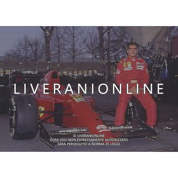 RETROSPETTIVA GIANNI MORBIDELLI PILOTA F1 NELLA FOTO GIANNI MORBIDELLI NELL\'ANNO 1990 AG ALDO LIVERANI SAS