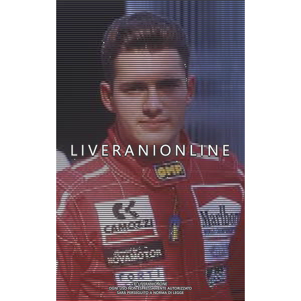 RETROSPETTIVA GIANNI MORBIDELLI PILOTA F1 NELLA FOTO GIANNI MORBIDELLI NELL\'ANNO 1990 AG ALDO LIVERANI SAS
