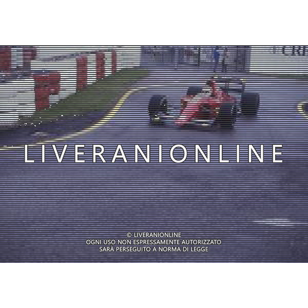 RETROSPETTIVA GIANNI MORBIDELLI PILOTA F1 NELLA FOTO GIANNI MORBIDELLI NELL\'ANNO 1990 AG ALDO LIVERANI SAS
