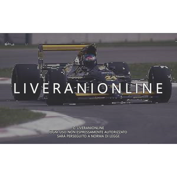 RETROSPETTIVA GIANNI MORBIDELLI PILOTA F1 NELLA FOTO GIANNI MORBIDELLI NELL\'ANNO 1991 AG ALDO LIVERANI SAS