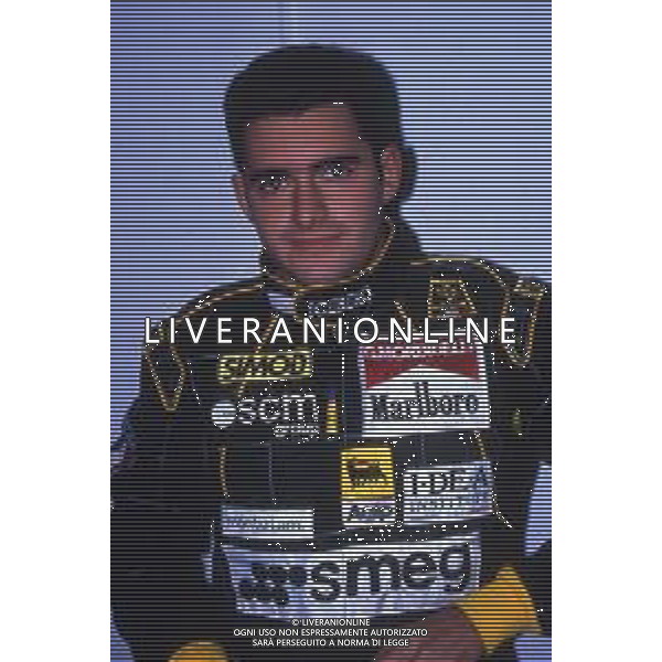RETROSPETTIVA GIANNI MORBIDELLI PILOTA F1 NELLA FOTO GIANNI MORBIDELLI NELL\'ANNO 1991 AG ALDO LIVERANI SAS