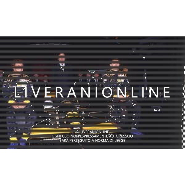 RETROSPETTIVA GIANNI MORBIDELLI PILOTA F1 NELLA FOTO GIANNI MORBIDELLI NELL\'ANNO 1992 CON GIANCARLO MINARDI E PIERLUIGI MARTINI AG ALDO LIVERANI SAS