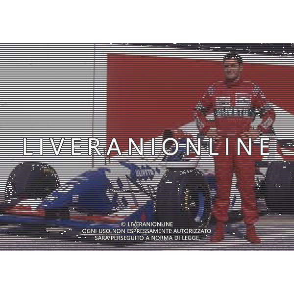 RETROSPETTIVA GIANNI MORBIDELLI PILOTA F1 NELLA FOTO GIANNI MORBIDELLI NELL\'ANNO 1994 AG ALDO LIVERANI SAS