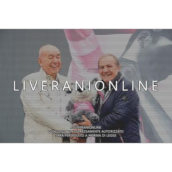 26-05-2019 Giro D\'italia; Tappa 15 Ivrea - Como; Figini, Giuseppe; Vegni, Mauro; Ivrea; ©SIROTTI / AGENZIA ALDO LIVERANI SAS