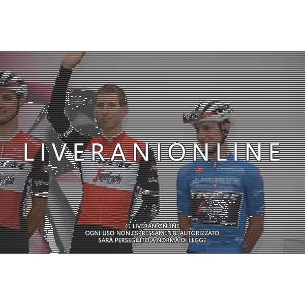 26-05-2019 Giro D\'italia; Tappa 15 Ivrea - Como; 2019, Trek - Segafredo; Mollema, Bauke; Ciccone, Giulio; Ivrea; ©SIROTTI / AGENZIA ALDO LIVERANI SAS