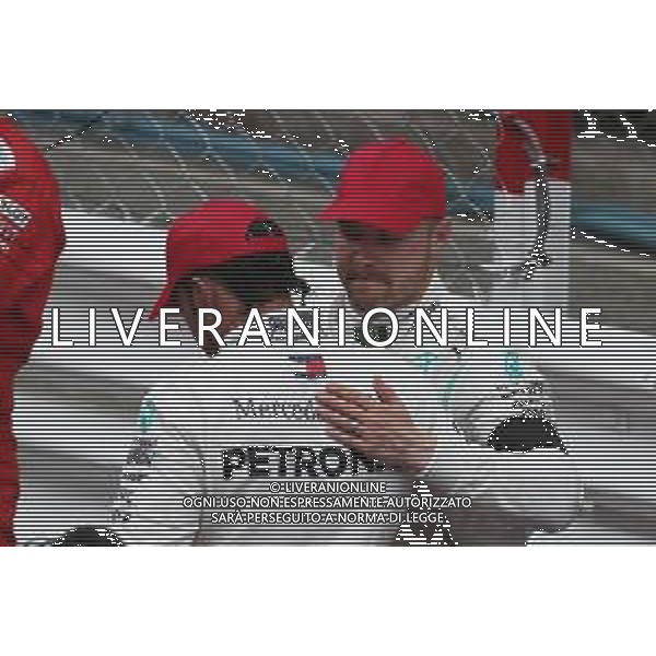 Lewis Hamilton (GBR) Mercedes AMG F1 W10 and Valtteri Bottas (FIN) Mercedes AMG F1 W10. 26.05.2019. Formula 1 World Championship, Rd 6, Monaco Grand Prix, Monte Carlo, Monaco, Race Day. AG ALDO LIVERANI SAS-ONLY ITALY