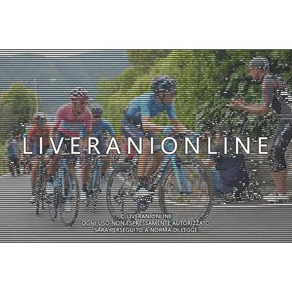 26-05-2019 Giro D\'italia; Tappa 15 Ivrea - Como; 2019, Movistar; Pedrero Lopez, Antonio; Carapaz Antonio, Richard Antonio; Civiglio; ©SIROTTI / AGENZIA ALDO LIVERANI SAS