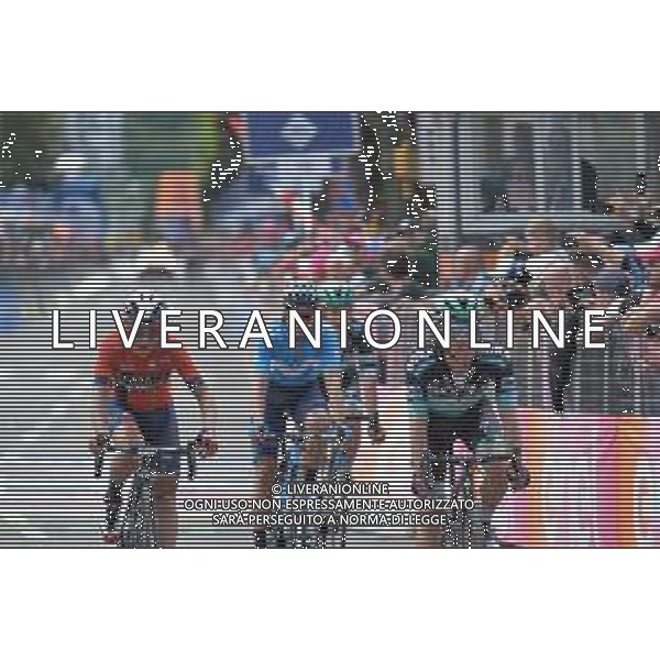 26-05-2019 Giro D\'italia; Tappa 15 Ivrea - Como; 2019, Bora - Hansgrohe; 2019, Bahrain - Merida; Majka, Rafal; Pozzovivo, Domenico; Como; FOTO STEFANO SIROTTI-AG ALDO LIVERANI SAS