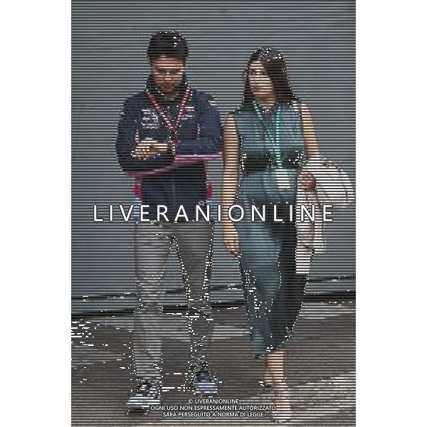 Sergio Perez (MEX) Racing Point F1 Team with his wife Carola Martinez (MEX). 26.05.2019. Formula 1 World Championship, Rd 6, Monaco Grand Prix, Monte Carlo, Monaco, Race Day. / AGENZIA ALDO LIVERANI SAS - ITALY ONLY EDITORIAL USE ONLY