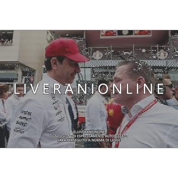 (L to R): Toto Wolff (GER) Mercedes AMG F1 Shareholder and Executive Director with Jos Verstappen (NLD) on the grid. 26.05.2019. Formula 1 World Championship, Rd 6, Monaco Grand Prix, Monte Carlo, Monaco, Race Day. / AGENZIA ALDO LIVERANI SAS - ITALY ONLY EDITORIAL USE ONLY