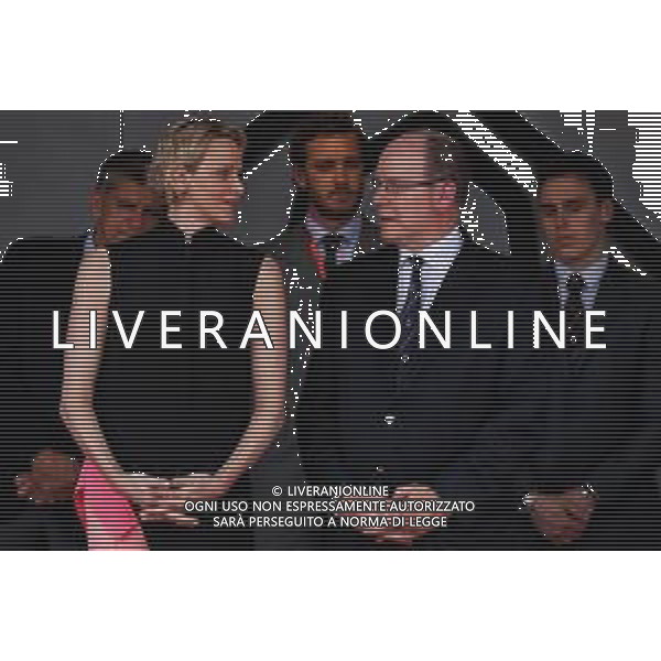 (L to R): Princess Charlene of Monaco and HSH Prince Albert of Monaco (MON) on the podium. 26.05.2019. Formula 1 World Championship, Rd 6, Monaco Grand Prix, Monte Carlo, Monaco, Race Day. / AGENZIA ALDO LIVERANI SAS - ITALY ONLY EDITORIAL USE ONLY