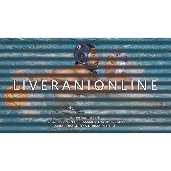 Francesco Di Fulvio Pro Recco , Christian Presciutti AN Brescia ,An Brescia - Pro Recco finale scudetto ,Trieste 26 maggio 2019.Ph Fotolive / AGENZIA ALDO LIVERANI SAS - Pallanuoto: An Brescia - Pro Recco finale scudetto Serie A1 Trieste 26.05.2019