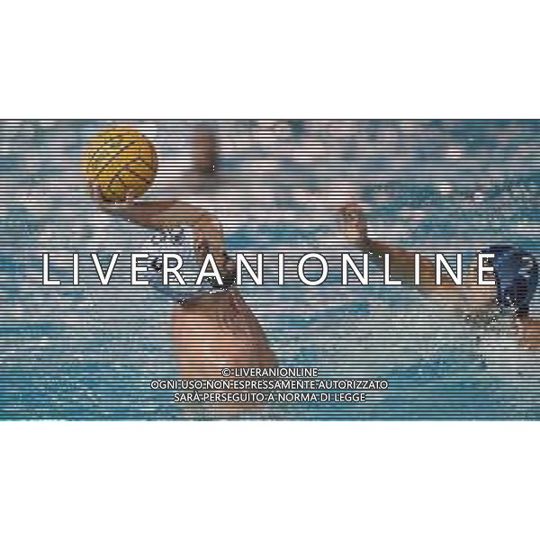 Valentino Gallo AN Brescia , Francesco Di Fulvio Pro Recco ,An Brescia - Pro Recco finale scudetto ,Trieste 26 maggio 2019.Ph Fotolive / AGENZIA ALDO LIVERANI SAS - Pallanuoto: An Brescia - Pro Recco finale scudetto Serie A1 Trieste 26.05.2019