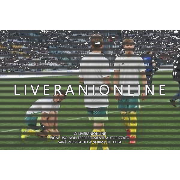Torino 27-05-2019 Allianz Stadium ©Falzone/Ag.Aldo Liverani sas 28a Partita del Cuore 2019 - Nazionale Cantanti vs Campioni della ricerca Nella foto: Francesco Totti - Mick Schumacher ©FALZONE / AGENZIA ALDO LIVERANI SAS