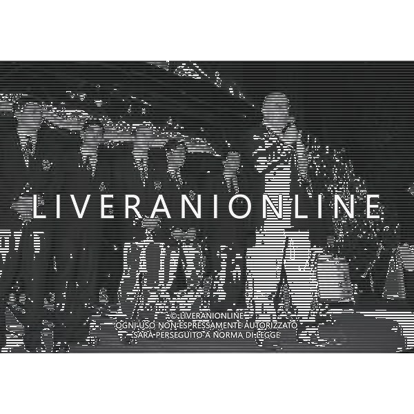 1994 DICEMBRE TEATRO MANZONI MILANO FESTA NATALE ROSSONERO NELLA FOTO ADRIANO GALLIANI AMMINISTRATORE MILAN CALCIO AG ALDO LIVERANI SAS