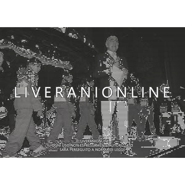 1994 DICEMBRE TEATRO MANZONI MILANO FESTA NATALE ROSSONERO NELLA FOTO ADRIANO GALLIANI AMMINISTRATORE MILAN CALCIO AG ALDO LIVERANI SAS