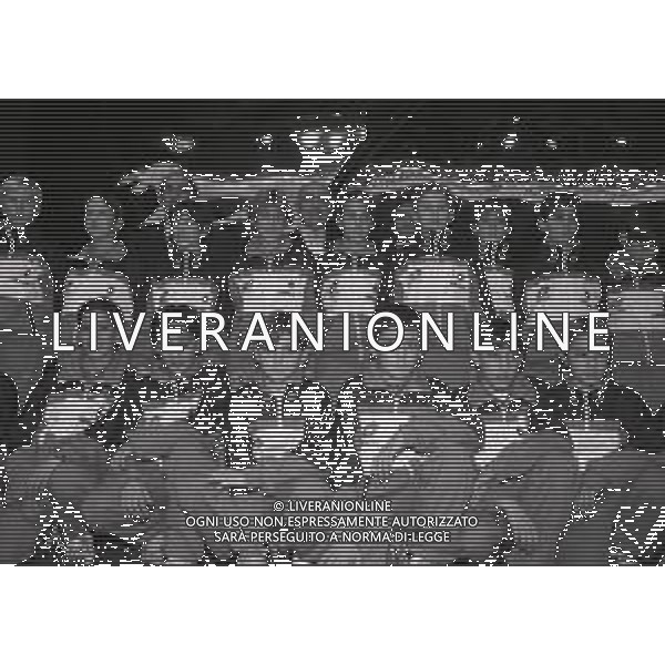1994 DICEMBRE TEATRO MANZONI MILANO FESTA NATALE ROSSONERO NELLA FOTO ADRIANO GALLIANI AMMINISTRATORE MILAN CALCIO AG ALDO LIVERANI SAS