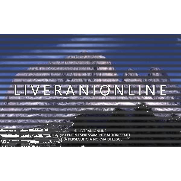 DOLOMITI SELVA DI VAL GARDENA SASSOLUNGO NELLA FOTO Il Sassolungo è la vetta principale del massiccio omonimo, collocato tra Val Gardena e Trentino AG ALDO LIVERANI SAS
