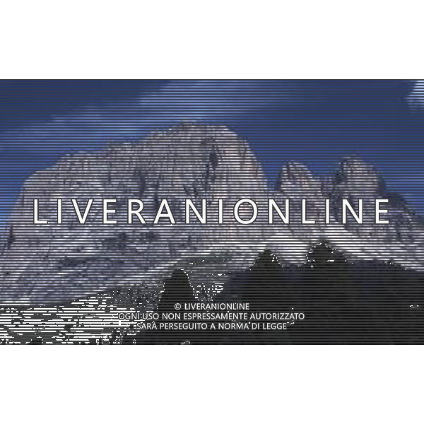 DOLOMITI SELVA DI VAL GARDENA SASSOLUNGO NELLA FOTO Il Sassolungo è la vetta principale del massiccio omonimo, collocato tra Val Gardena e Trentino AG ALDO LIVERANI SAS