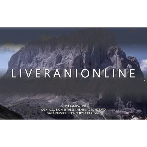 DOLOMITI SELVA DI VAL GARDENA SASSOLUNGO NELLA FOTO Il Sassolungo è la vetta principale del massiccio omonimo, collocato tra Val Gardena e Trentino AG ALDO LIVERANI SAS