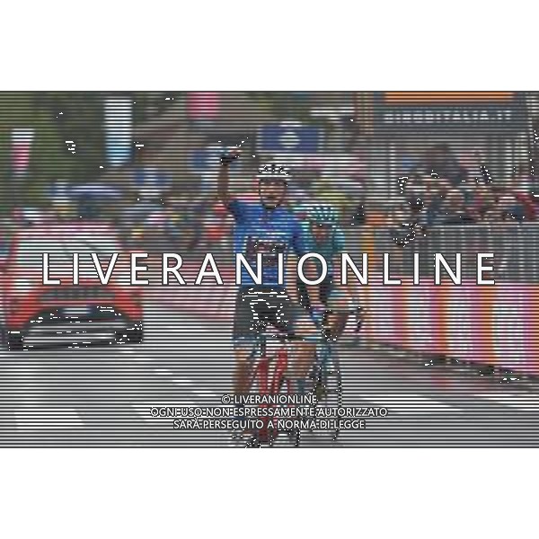 28-05-2019 Giro D\'italia; Tappa16 Lovere - Ponte Di Legno; 2019, Trek - Segafredo; 2019, Astana; Ciccone, Giulio; Hirt, Jan; Ponte Di Legno; ©SIROTTI / AGENZIA ALDO LIVERANI SAS