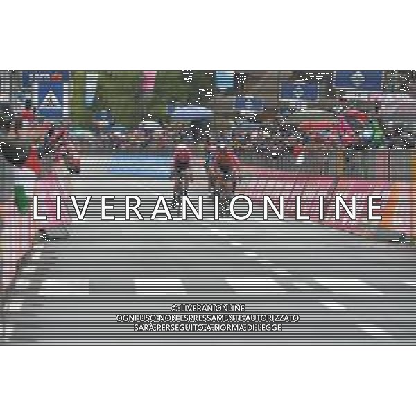 28-05-2019 Giro D\'italia; Tappa16 Lovere - Ponte Di Legno; 2019, Bahrain - Merida; 2019, Ef Education - First; Nibali, Vincenzo; Carthy, Hugh; Ponte Di Legno; ©SIROTTI / AGENZIA ALDO LIVERANI SAS