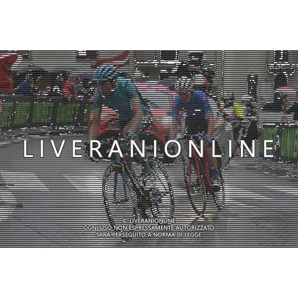 28-05-2019 Giro D\'italia; Tappa16 Lovere - Ponte Di Legno; 2019, Astana; 2019, Trek - Segafredo; Hirt, Jan; Ciccone, Giulio; Ponte Di Legno; ©SIROTTI / AGENZIA ALDO LIVERANI SAS