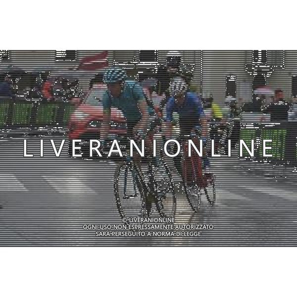 28-05-2019 Giro D\'italia; Tappa16 Lovere - Ponte Di Legno; 2019, Astana; 2019, Trek - Segafredo; Hirt, Jan; Ciccone, Giulio; Ponte Di Legno; ©SIROTTI / AGENZIA ALDO LIVERANI SAS