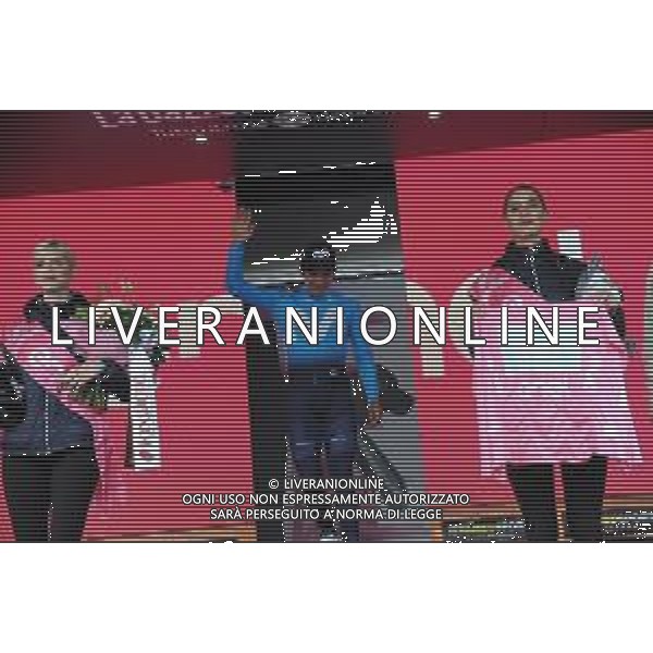 29-05-2019 Giro D\'italia; Tappa 17 Commezzadura - Anterselva; 2019, Movistar; Carapaz Antonio, Richard Antonio; Anterselva - Biathlon Arena; ©SIROTTI / AGENZIA ALDO LIVERANI SAS