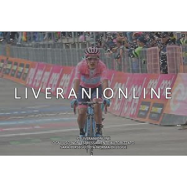 29-05-2019 Giro D\'italia; Tappa 17 Commezzadura - Anterselva; 2019, Movistar; Carapaz Antonio, Richard Antonio; Anterselva - Biathlon Arena; ©SIROTTI / AGENZIA ALDO LIVERANI SAS