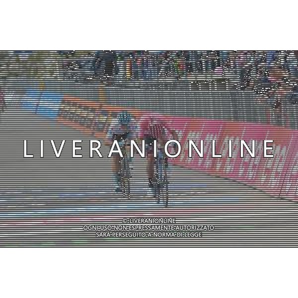 29-05-2019 Giro D\'italia; Tappa 17 Commezzadura - Anterselva; 2019, Movistar; 2019, Astana; Carapaz Antonio, Richard Antonio; Lopez Moreno, Miguel Angel; Anterselva - Biathlon Arena; ©SIROTTI / AGENZIA ALDO LIVERANI SAS