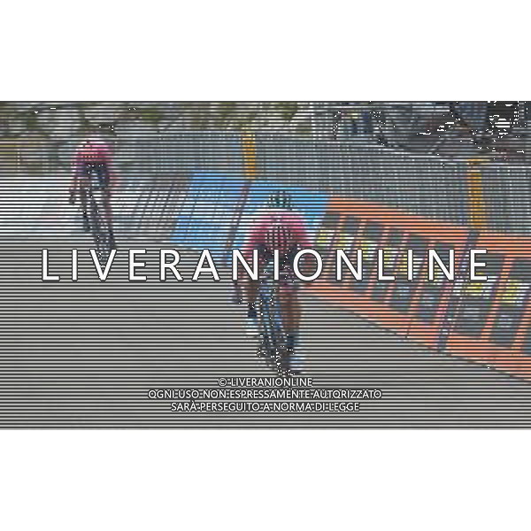 29-05-2019 Giro D\'italia; Tappa 17 Commezzadura - Anterselva; 2019, Movistar; Carapaz Antonio, Richard Antonio; Anterselva - Biathlon Arena; ©SIROTTI / AGENZIA ALDO LIVERANI SAS