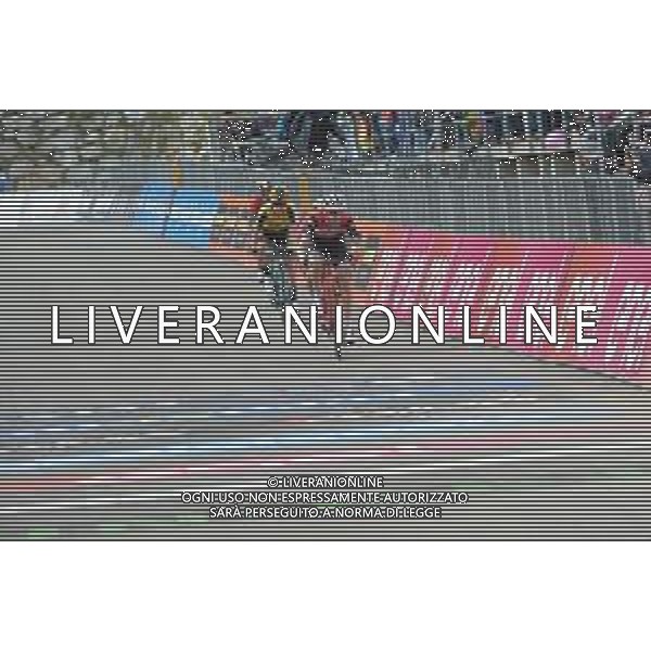 29-05-2019 Giro D\'italia; Tappa 17 Commezzadura - Anterselva; 2019, Trek - Segafredo; 2019, Jumbo - Visma; Mollema, Bauke; Roglic, Primoz; Anterselva - Biathlon Arena; ©SIROTTI / AGENZIA ALDO LIVERANI SAS