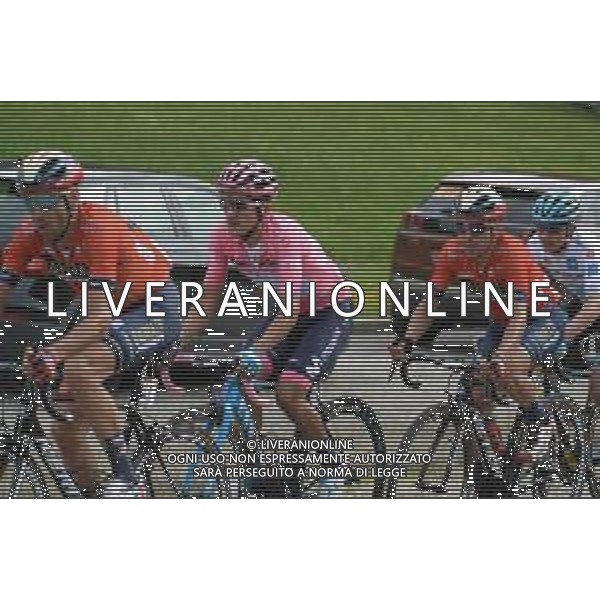 29-05-2019 Giro D\'italia; Tappa 17 Commezzadura - Anterselva; 2019, Bahrain - Merida; 2019, Movistar; Carapaz Antonio, Richard Antonio; Anterselva; ©SIROTTI / AGENZIA ALDO LIVERANI SAS