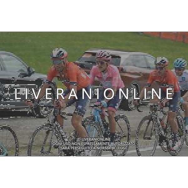 29-05-2019 Giro D\'italia; Tappa 17 Commezzadura - Anterselva; 2019, Bahrain - Merida; 2019, Movistar; Nibali, Vincenzo; Carapaz Antonio, Richard Antonio; Anterselva; ©SIROTTI / AGENZIA ALDO LIVERANI SAS