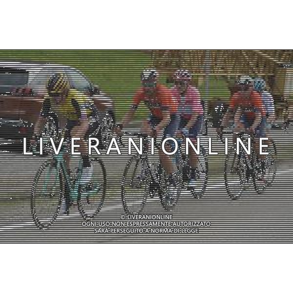 29-05-2019 Giro D\'italia; Tappa 17 Commezzadura - Anterselva; 2019, Jumbo - Visma; 2019, Bahrain - Merida; 2019, Movistar; Roglic, Primoz; Nibali, Vincenzo; Carapaz Antonio, Richard Antonio; Anterselva; ©SIROTTI / AGENZIA ALDO LIVERANI SAS