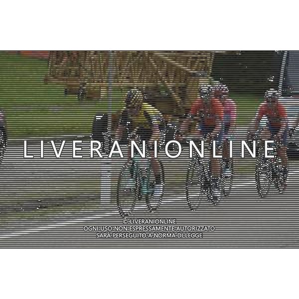 29-05-2019 Giro D\'italia; Tappa 17 Commezzadura - Anterselva; 2019, Jumbo - Visma; 2019, Bahrain - Merida; Roglic, Primoz; Nibali, Vincenzo; Pozzovivo, Domenico; Anterselva; ©SIROTTI / AGENZIA ALDO LIVERANI SAS