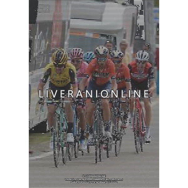 29-05-2019 Giro D\'italia; Tappa 17 Commezzadura - Anterselva; 2019, Jumbo - Visma; 2019, Bahrain - Merida; Roglic, Primoz; Nibali, Vincenzo; Anterselva; ©SIROTTI / AGENZIA ALDO LIVERANI SAS