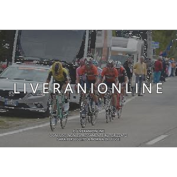 29-05-2019 Giro D\'italia; Tappa 17 Commezzadura - Anterselva; 2019, Jumbo - Visma; 2019, Bahrain - Merida; Roglic, Primoz; Nibali, Vincenzo; Pozzovivo, Domenico; Anterselva; ©SIROTTI / AGENZIA ALDO LIVERANI SAS